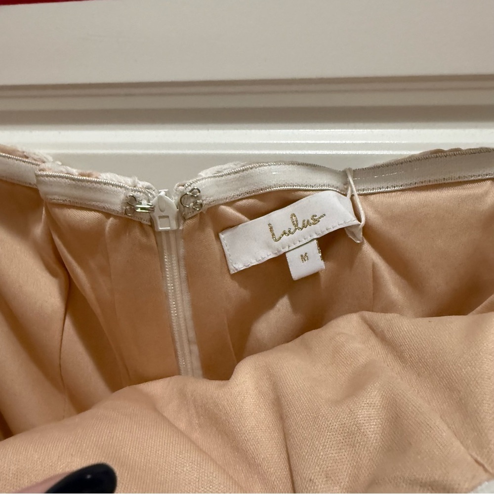 Lulu’s NWT Hold My Heart Forever White Embroidered Strapless Maxi Dress Bride - Picture 6 of 13